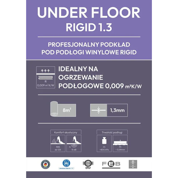 Podkład Under Floor Rigid 1.3, 04-11-00188 - 2