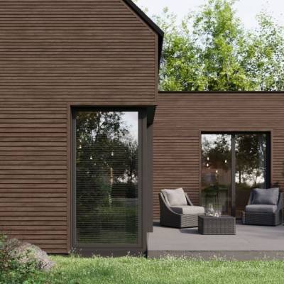 Panele elewacyjne fasadowe Solvo Listwa narożna zewnętrzna Dąb Czekoladowy 2-cz FS-222, 3030871