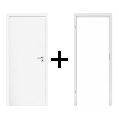 Komplet drzwi + Ościeżnica regulowana 95-114 Norma Decor 1 lewe 80cm Zawias motylkowy bezprzylgowe, 100073568, 100073604