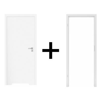 Komplet drzwi + Ościeżnica regulowana 95-114 Norma Decor 1 lewe 80cm Zawias motylkowy bezprzylgowe WC, 100073577, 100073604
