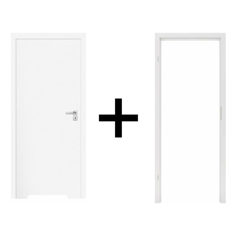 Komplet drzwi + Ościeżnica regulowana 95-114 Norma Decor 1 lewe 80cm Zawias motylkowy bezprzylgowe