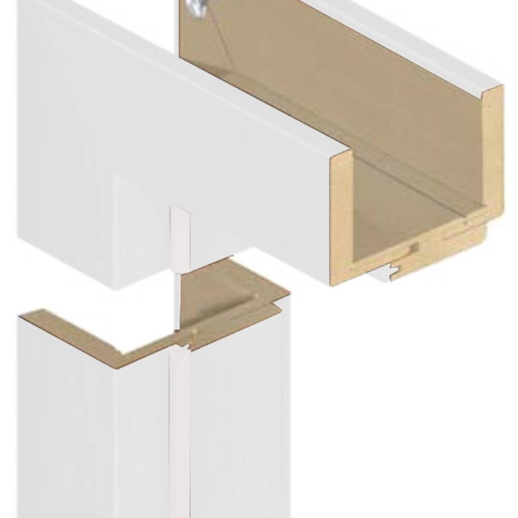 Komplet drzwi + Ościeżnica regulowana 95-114 Norma Decor 1 lewe 80cm Zawias motylkowy bezprzylgowe WC, 100073577, 100073604