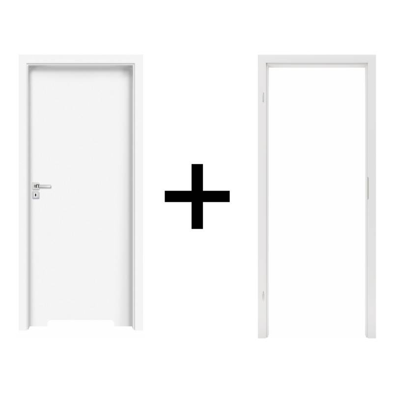 Komplet drzwi + Ościeżnica regulowana 95-114 Norma Decor 1 prawe 80cm Zawias motylkowy bezprzylgow