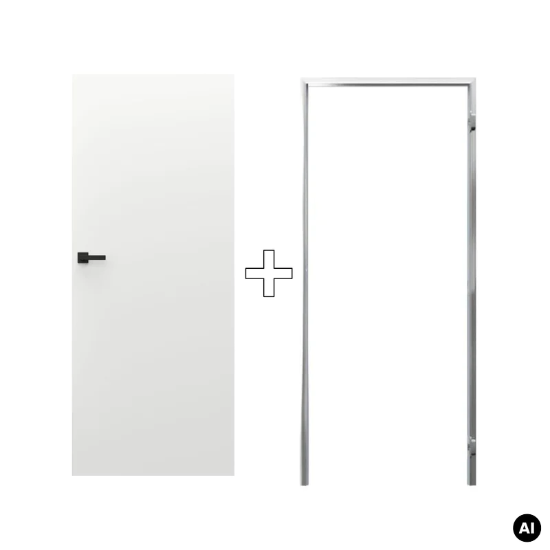 Zestaw Drzwi ukryte + Ościeżnica Porta HIDE Bezprzylgowe (