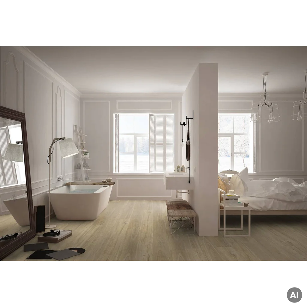 Panele winylowe samoprzylepne z podkładem Madera Natural 3.5 mm Klasa 32, 39941615