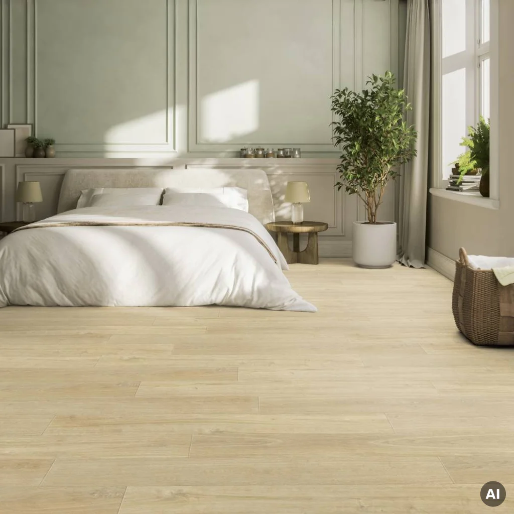 Panele winylowe samoprzylepne z podkładem Madera Beige 3.5 mm Klasa 32, 39941623