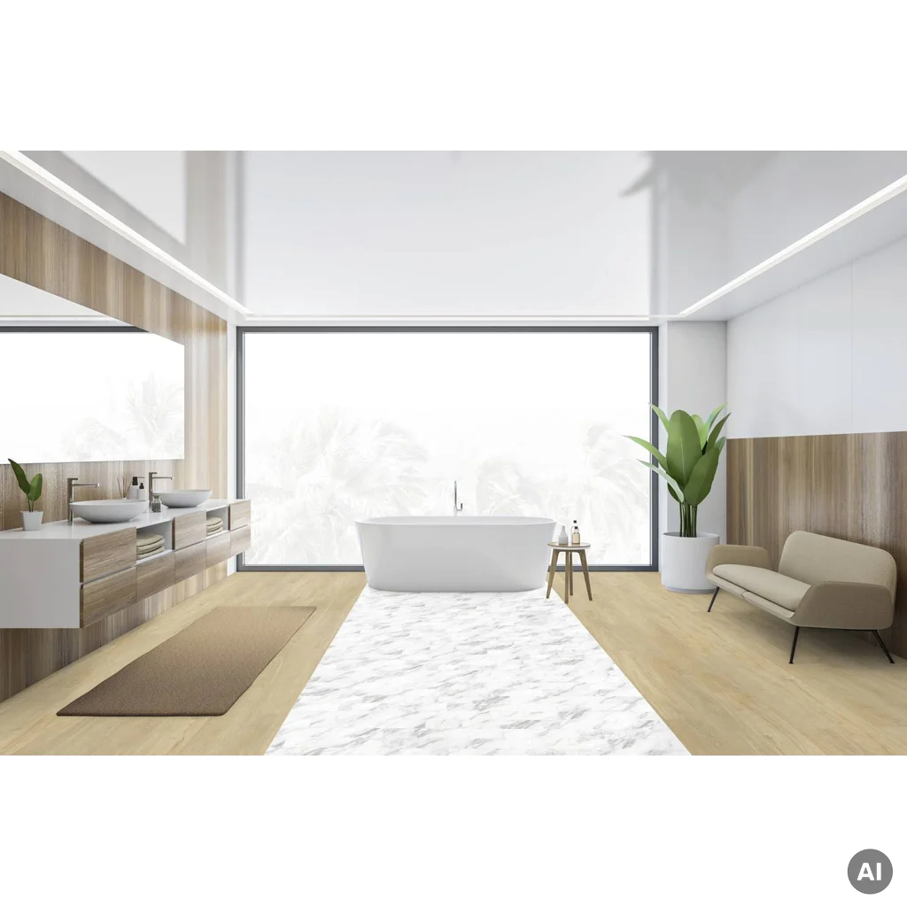 Panele winylowe samoprzylepne z podkładem Madera Beige 3.5 mm Klasa 32, 39941623