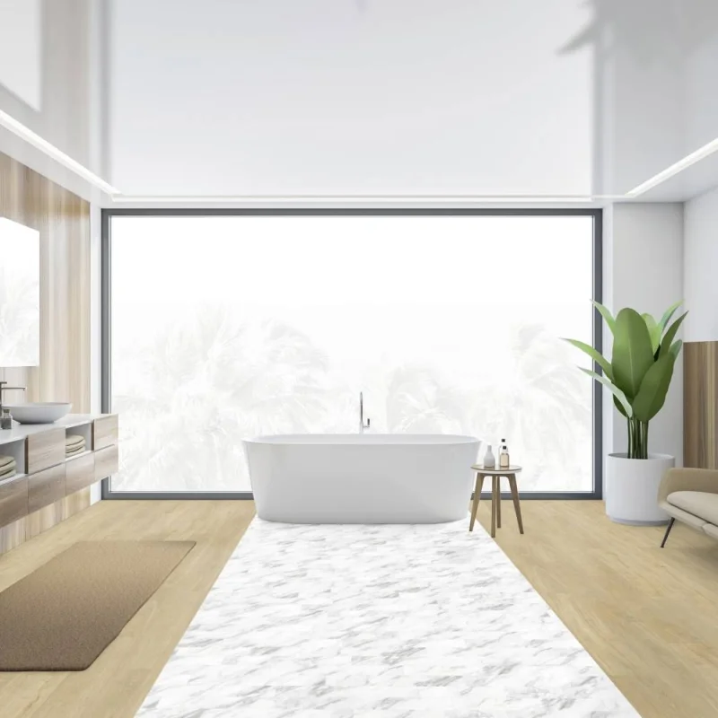 Podłoga winylowa samoprzylepna ze zintegrowanym podkładem