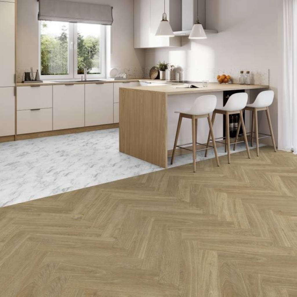 Podłoga winylowa Jodełka samoprzylepna ze zintegrowanym podkładem 1615 Madera Natural Klasa 32 3.5 mm, 39921615