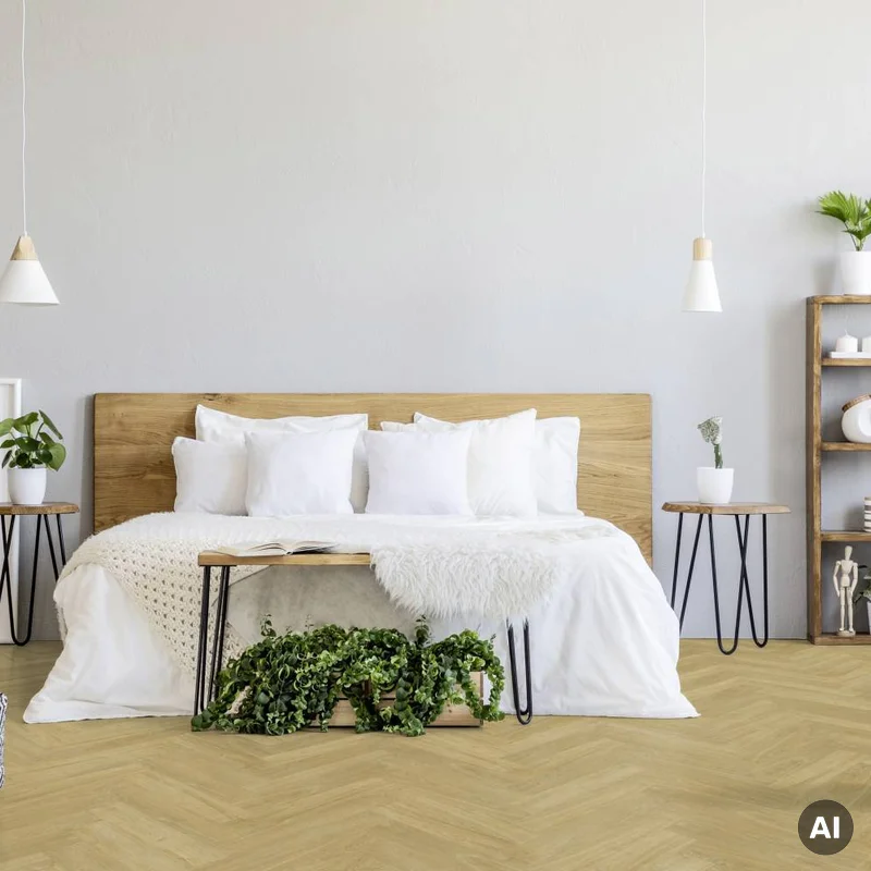 Panele winylowe samoprzylepne z podkładem Jodełka Madera M