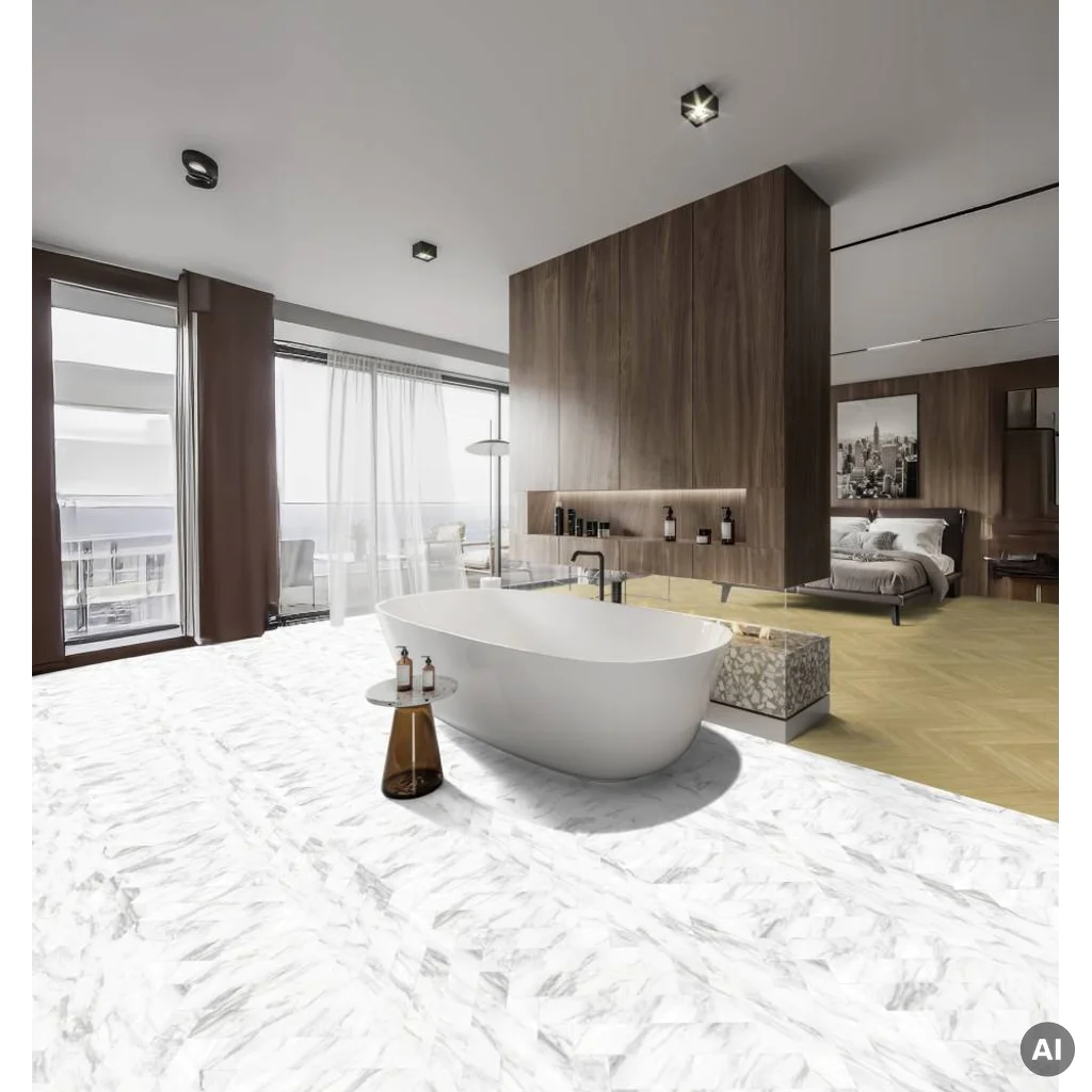 Panele winylowe samoprzylepne z podkładem Jodełka Madera Miel 3.5 mm Klasa 32, 39921616