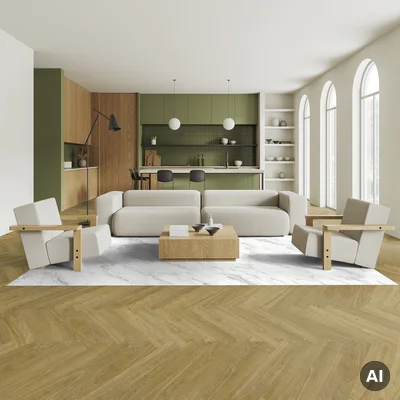 Panele winylowe samoprzylepne z podkładem Jodełka Madera Castano 3.5 mm Klasa 32, 39921617