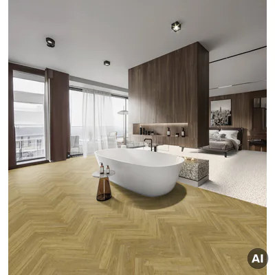 Panele winylowe samoprzylepne z podkładem Jodełka Madera Castano 3.5 mm Klasa 32, 39921617