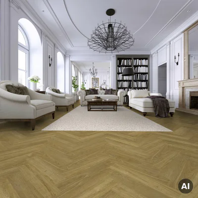 Panele winylowe samoprzylepne z podkładem Jodełka Madera Castano 3.5 mm Klasa 32, 39921617