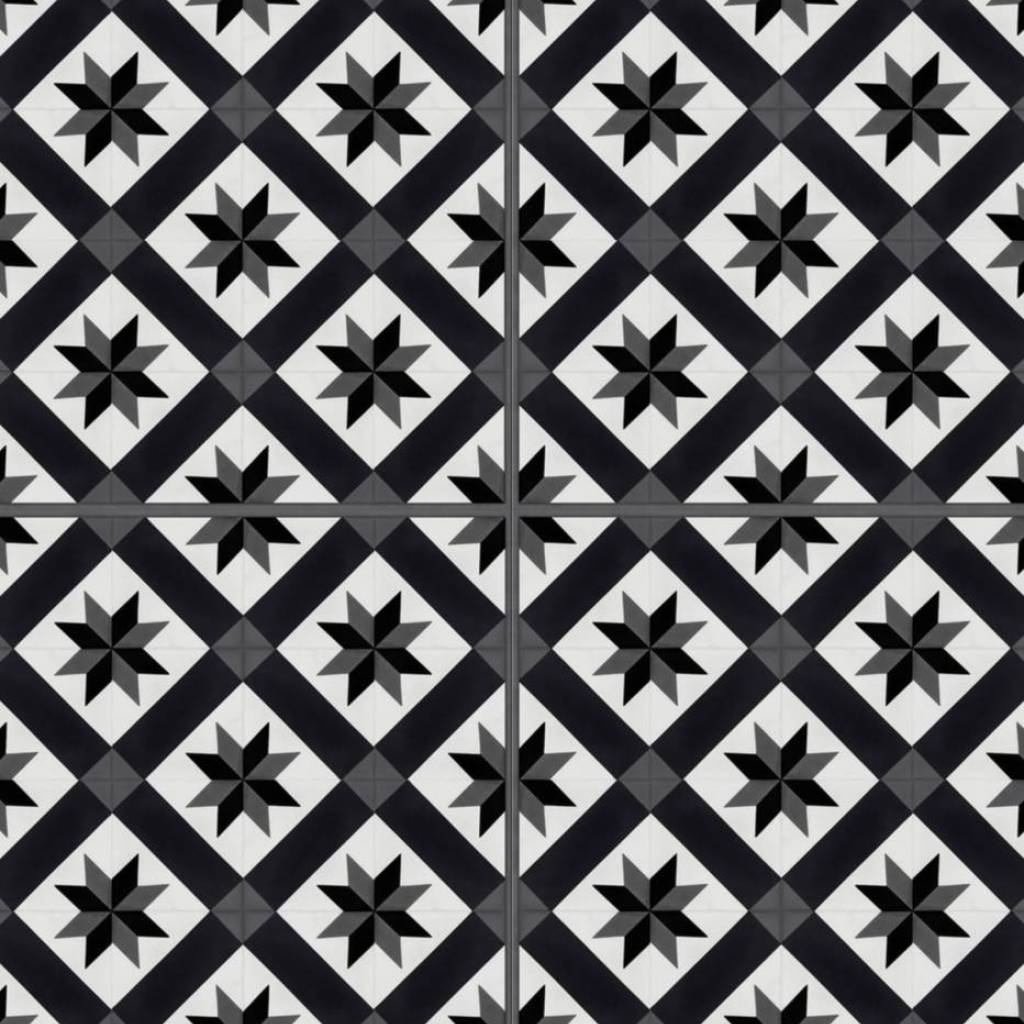 Panele winylowe samoprzylepne ze zintegrowanym podkładem Cordoba Black 1034  Klasa 32 3.5 mm, 39931034
