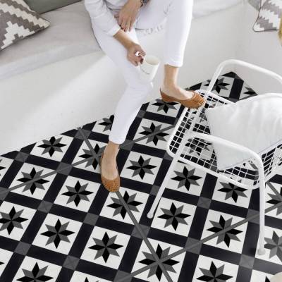 Panele winylowe samoprzylepne ze zintegrowanym podkładem Cordoba Black 1034  Klasa 32 3.5 mm, 39931034