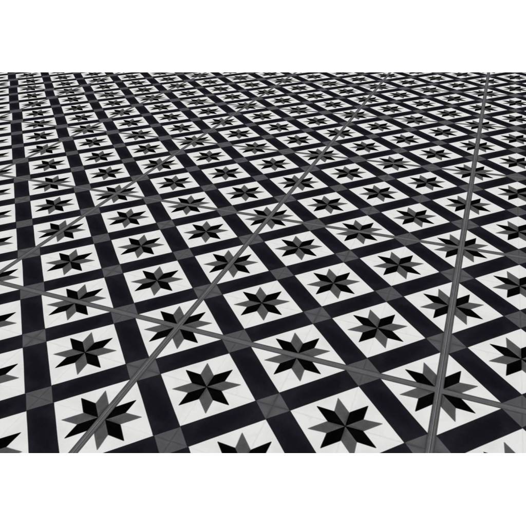 Panele winylowe samoprzylepne ze zintegrowanym podkładem Cordoba Black 1034  Klasa 32 3.5 mm, 39931034