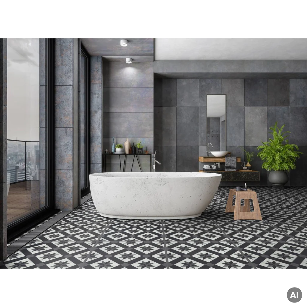 Panele winylowe samoprzylepne z podkładem Cordoba Black 3.5 mm Klasa 32, 39931034