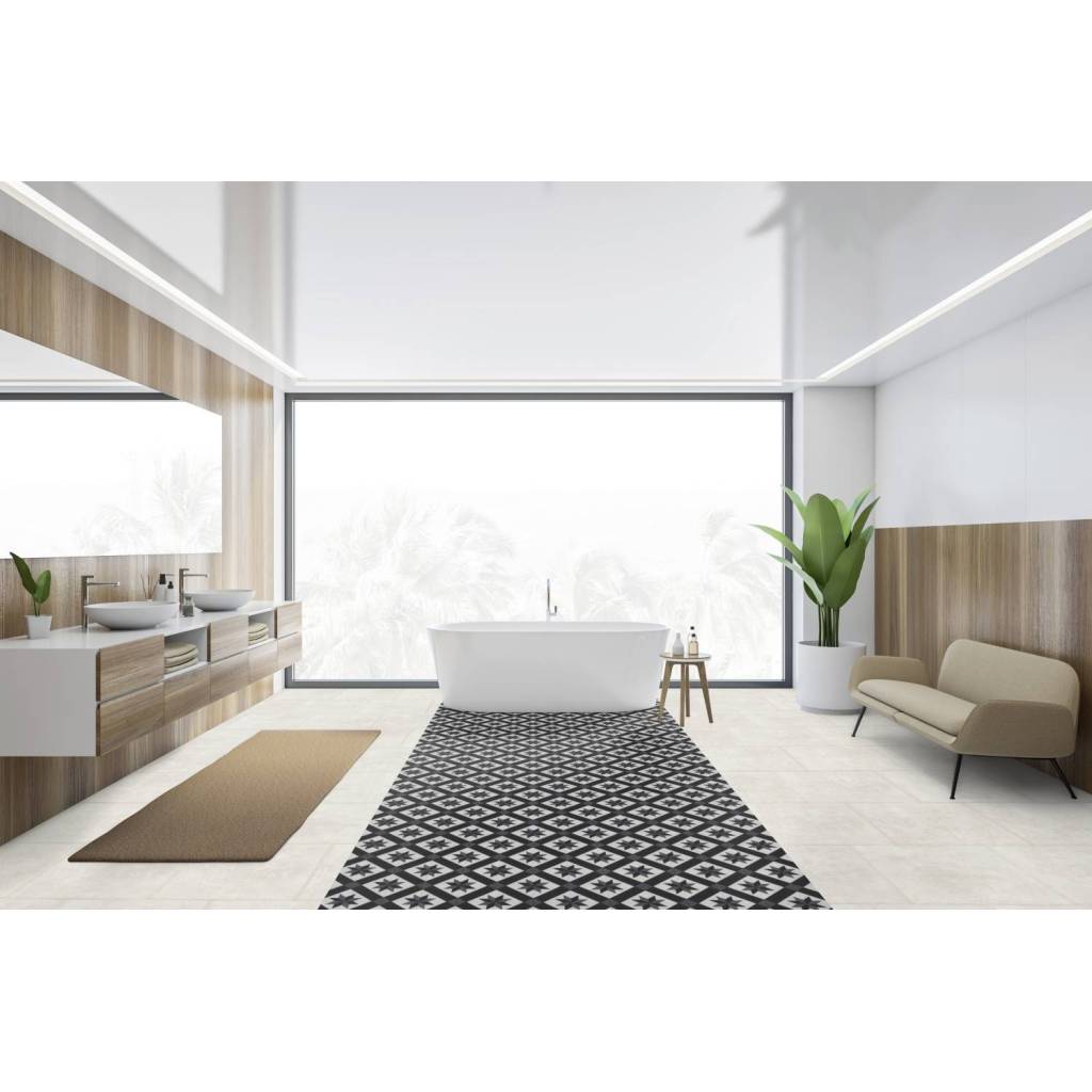 Panele winylowe samoprzylepne ze zintegrowanym podkładem Cordoba Black 1034  Klasa 32 3.5 mm, 39931034