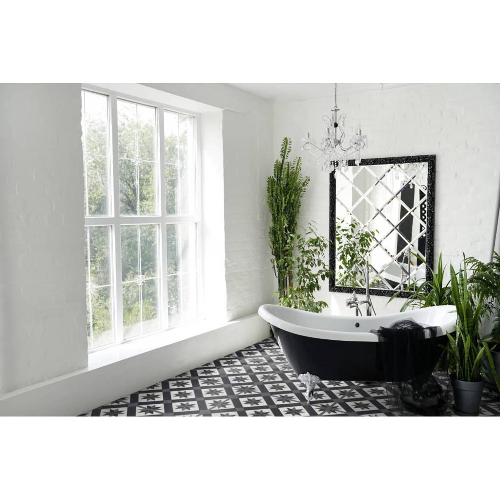 Panele winylowe samoprzylepne ze zintegrowanym podkładem Cordoba Black 1034  Klasa 32 3.5 mm, 39931034