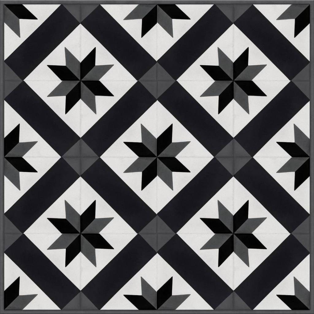 Panele winylowe samoprzylepne ze zintegrowanym podkładem Cordoba Black 1034  Klasa 32 3.5 mm, 39931034