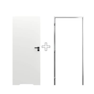 Zestaw Drzwi ukryte + Ościeżnica biała Sara Eco 2 WC odwrotna przylga (otwierane do wewnątrz) Prawe 80 cm płyta, DRE 400010394, 5901316110641