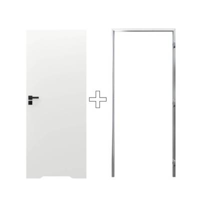 Zestaw Drzwi ukryte + Ościeżnica biała Sara Eco 2 WC odwrotna przylga (otwierane do wewnątrz) Lewe 80 cm płyta, DRE 400010393, 5901316110627