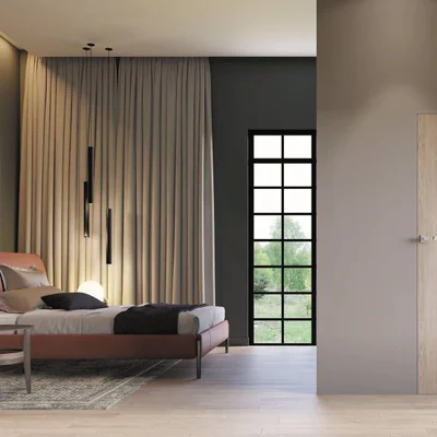 Zestaw Drzwi ukryte + Ościeżnica biała Sara Eco 2 bezprzylgowe (otwierane na zewnątrz) Prawe 80 cm plaster miodu, DRE 400010028, 5901316110672