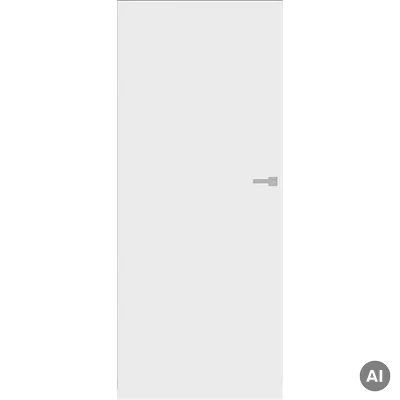 Zestaw Drzwi ukryte + Ościeżnica biała Sara Eco 2 WC bezprzylgowe (otwierane na zewnątrz) Lewe 80 cm plaster miodu, DRE 400010029, 5901316110658
