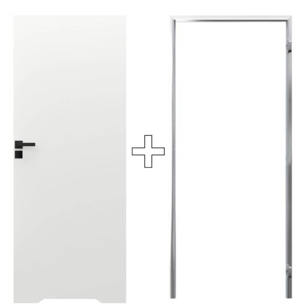 Zestaw Drzwi ukryte + Ościeżnica Sara Eco 2 WC odwrotna przylga (otwierane do wewnątrz) Lewe 80 cm plaster miodu, DRE 400010025, DRE 400010419