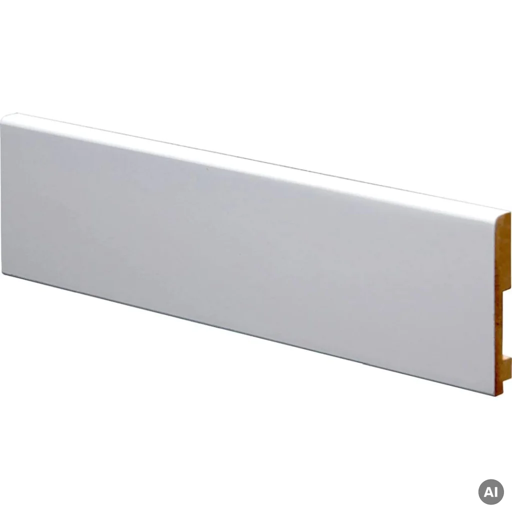 Listwa przypodłogowa Prestige Decor MDF RAL9003, L8/1 - RAL9003-16-2070