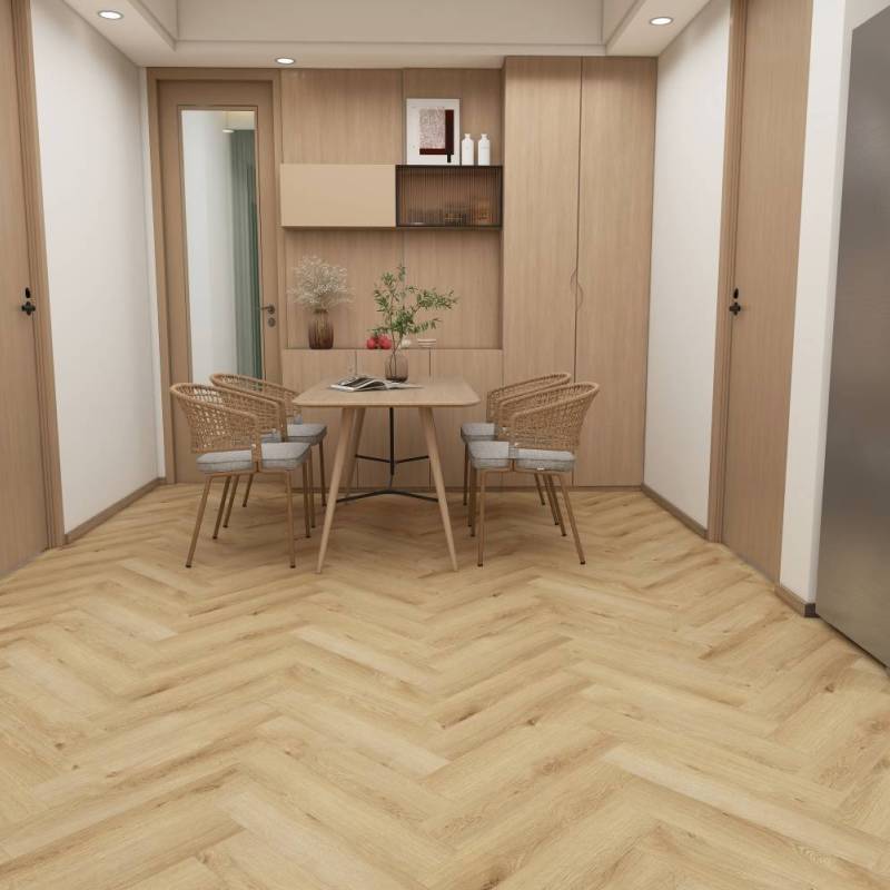 Panele winylowe SPC ze zintegrowanym podkładem Jodełka Sup