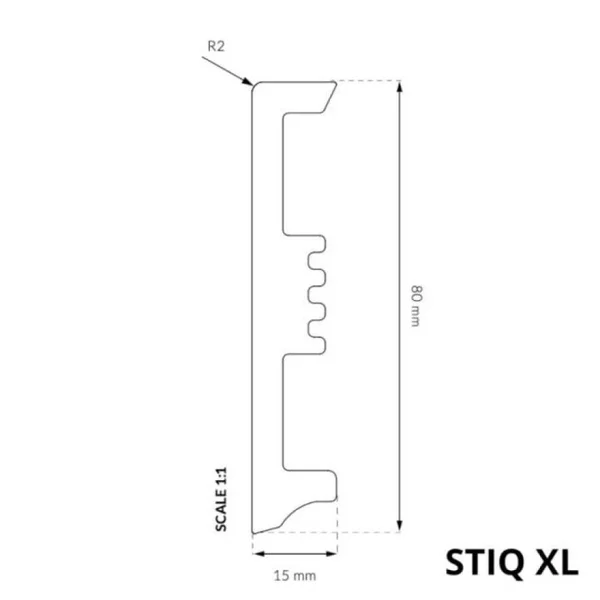 Listwa przypodłogowa STIQ XL Kaszmir 211, 5905167884102 - 3