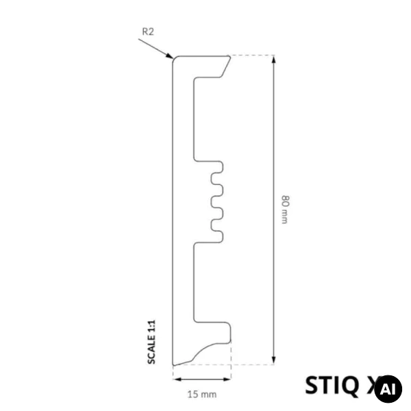 Listwa przypodłogowa STIQ XL Kaszmir 211, 5905167884102 - 3