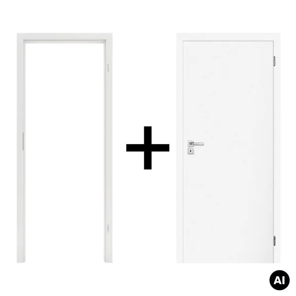 Komplet drzwi + ościeżnica Norma Decor 1 Prawe 80 cm Przyl
