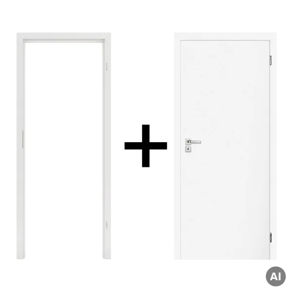 Komplet drzwi + ościeżnica Norma Decor 1 Prawe 80 cm Przyl