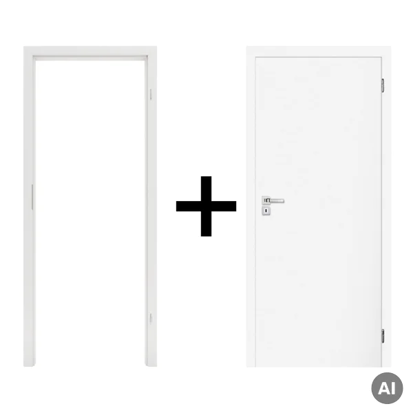 Komplet drzwi + ościeżnica Norma Decor 1 Prawe 80 cm Przyl