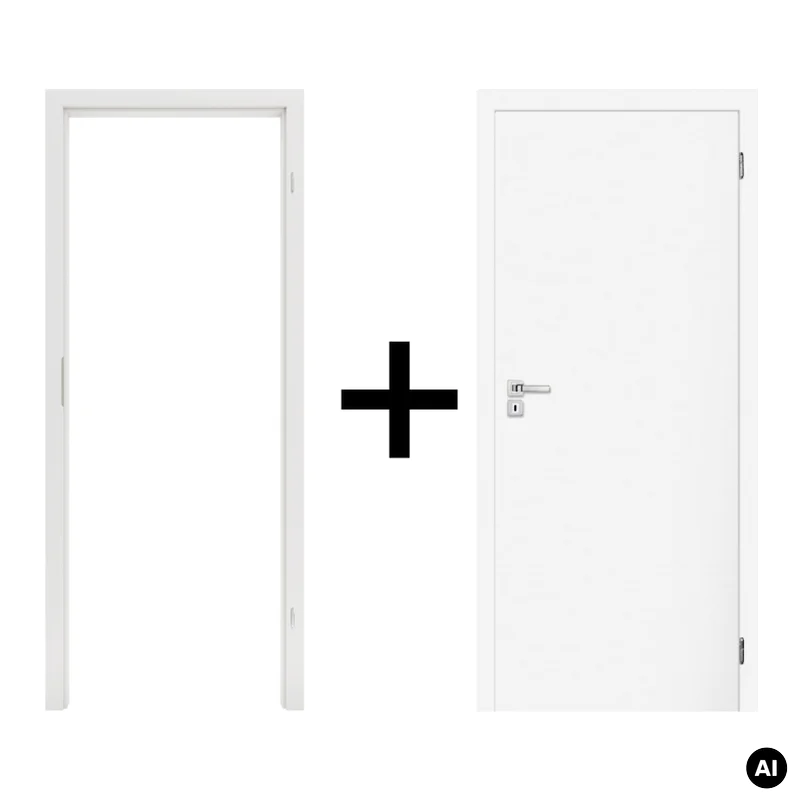 Komplet drzwi + ościeżnica Norma Decor 1 Prawe 80 cm Przyl