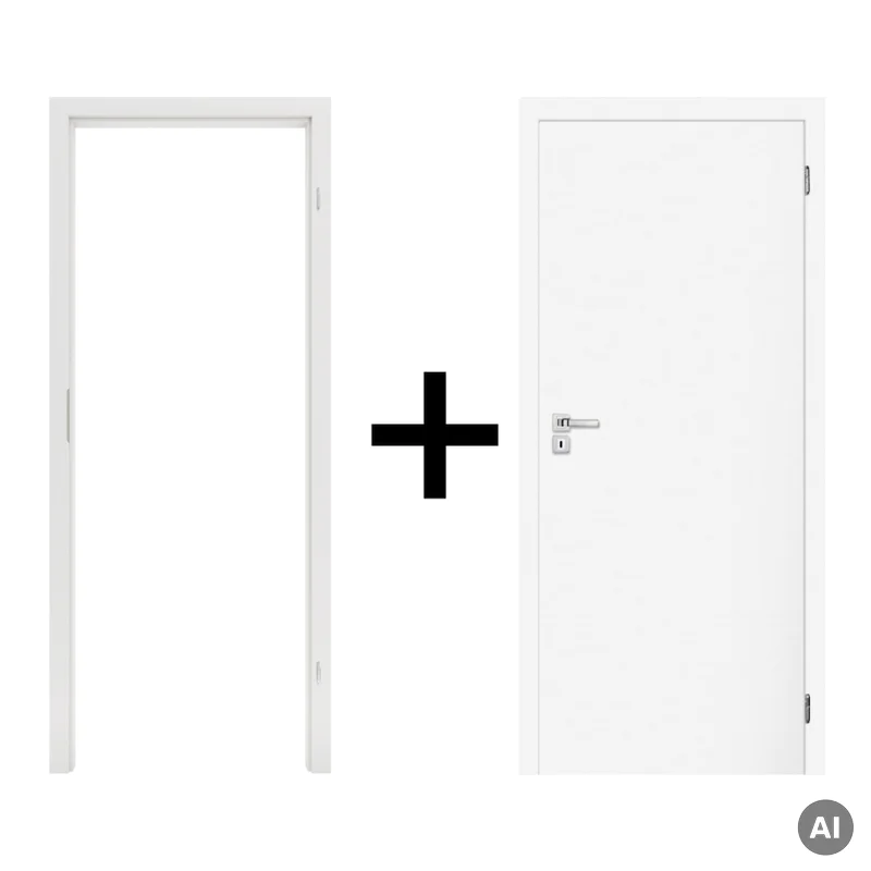 Komplet drzwi + ościeżnica Norma Decor 1 Prawe 80 cm Przyl