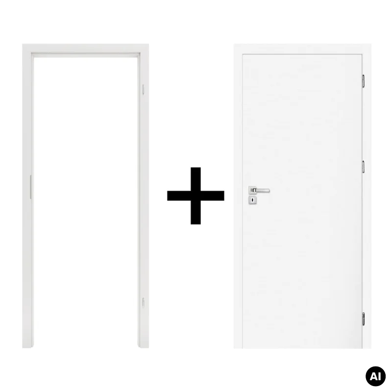 Komplet drzwi + ościeżnica Norma Decor 1 Prawe 90 cm Przyl