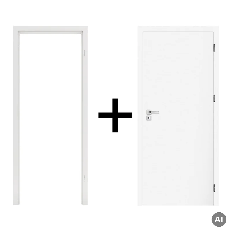 Komplet drzwi + ościeżnica Norma Decor 1 Prawe 90 cm Przyl
