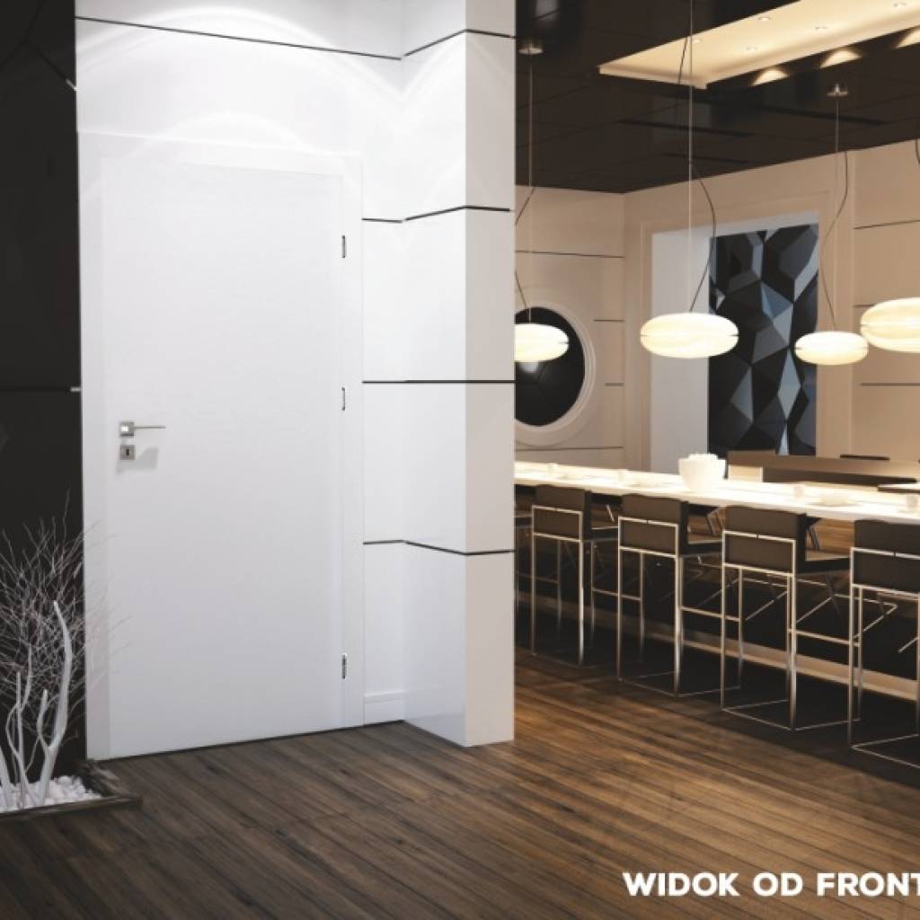Komplet drzwi + ościeżnica Norma Decor 1 Prawe 90 cm Przylgowe, 100054310, 100054275