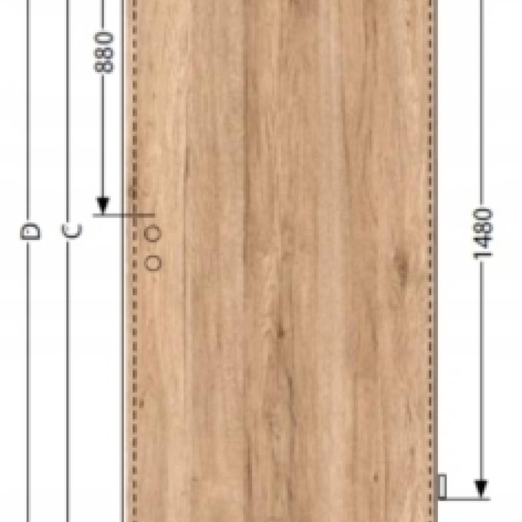 Komplet drzwi + ościeżnica Norma Decor 1 Prawe 70 cm Przylgowe z podcięciem wentylacyjnym, 100054326, 100054225