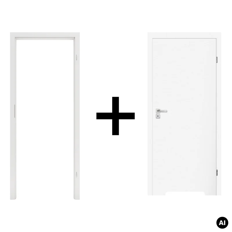 Komplet drzwi + ościeżnica Norma Decor 1 Prawe 80 cm Przyl