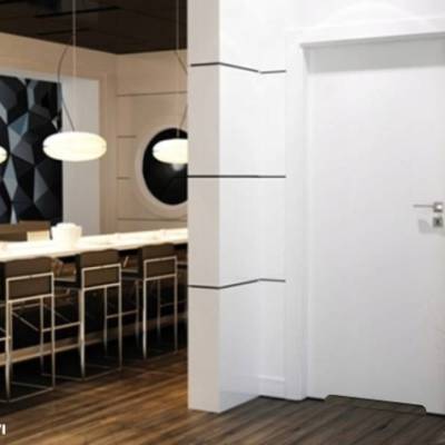 Komplet drzwi + ościeżnica Norma Decor 1 Prawe 80 cm Przylgowe z podcięciem wentylacyjnym, 100054346, 100054245