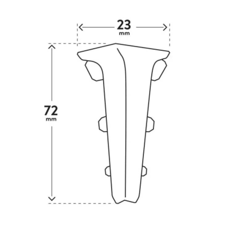 INDO NAROŻNIK WEWNĘTRZNY 41 Alu Light, 5905167781746 - 2