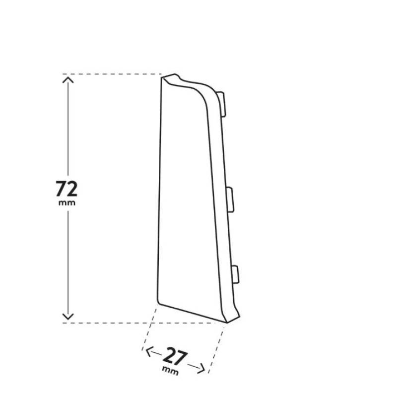 INDO ZAKOŃCZENIE LEWE 41 Alu Light, 5905167781883 - 2
