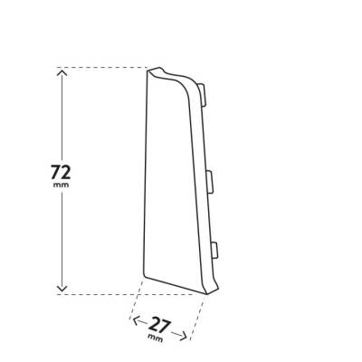 INDO ZAKOŃCZENIE LEWE 44 Dąb Bolton, 5905167799093 INDO ZAKOŃCZENIE LEWE 44 Dąb Bolton, 5905167799093
