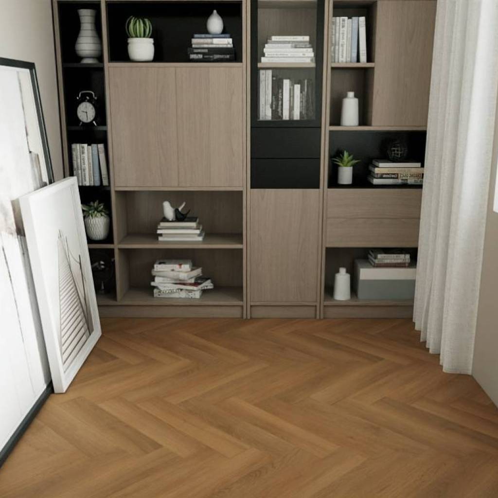 Panele winylowe SPC ze zintegrowanym podkładem Jodełka Mystique PAN000363 Klasa 34 6 mm