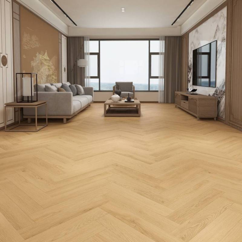 Panele winylowe SPC ze zintegrowanym podkładem Jodełka Eup